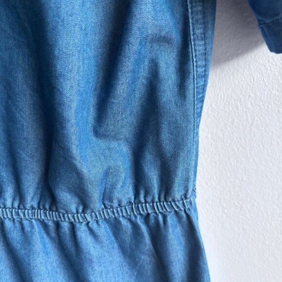 Levi's Chambray Button-Up Mini Dress - Womens XS or Girls L (12-13 yrs) - Picture 7 of 13
